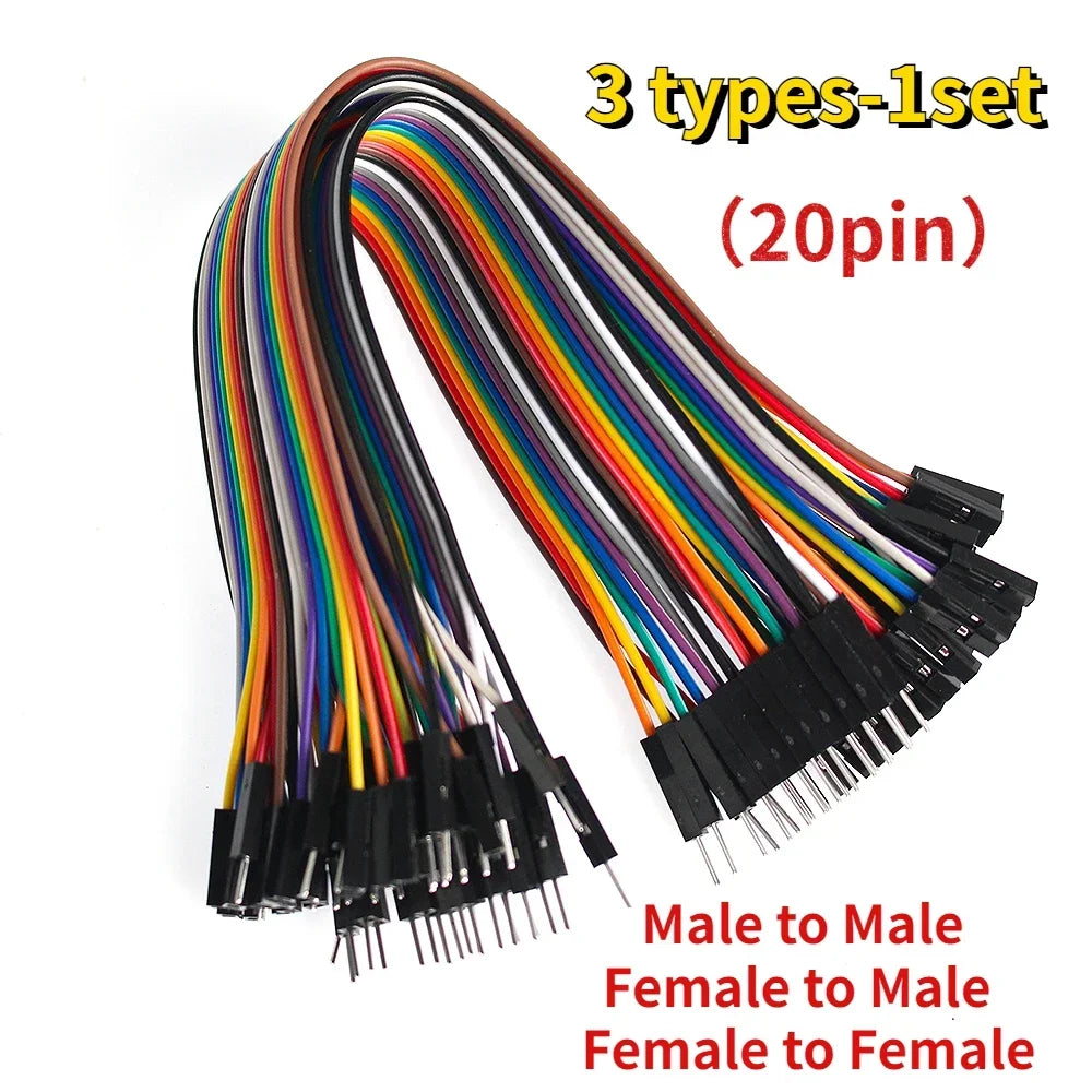 20Pin 30cm Jumper Wire Dupont Line Male To Male/Female To Male / Female To Female Dupont Cable Assorted Kit for Arduino