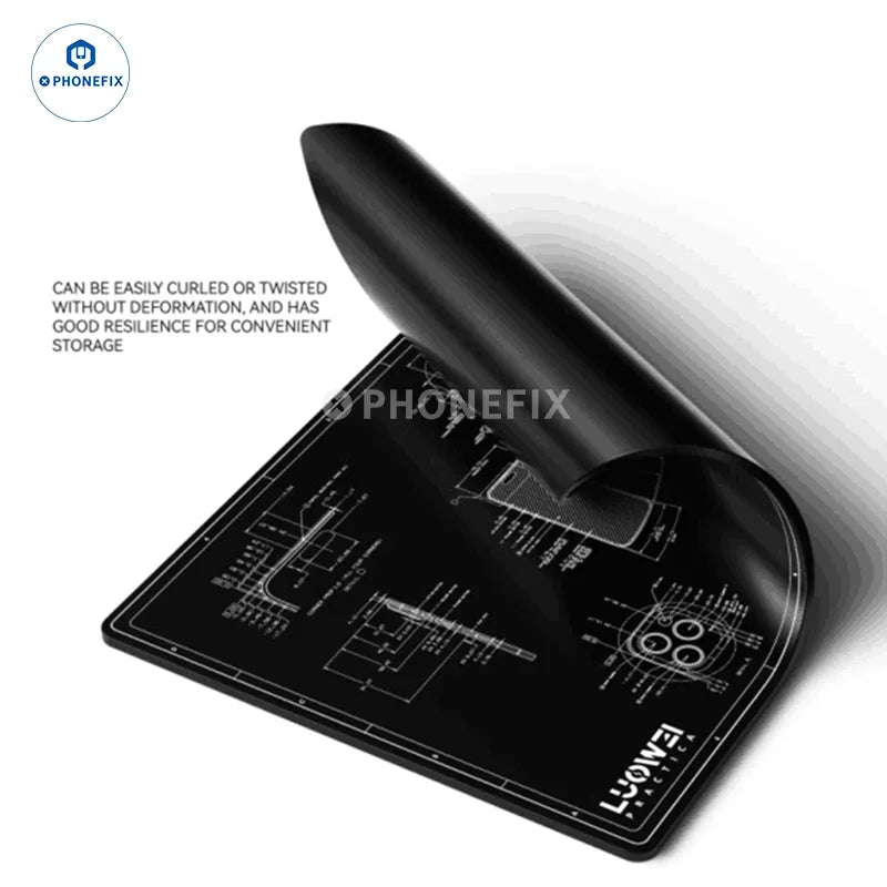 Anti-static ESD Soldering Silicone Mat Heat-Resistant Work Pad For Hot Air Gun Soldering Station Repair Desoldering Platform