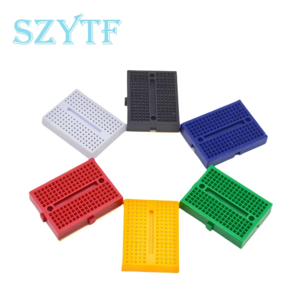 6Pcs Mini Breadboard Kit with 170 Tie Points Solderless SYB-170 Prototype PCB Bread Board for Arduino, Raspberry Pi