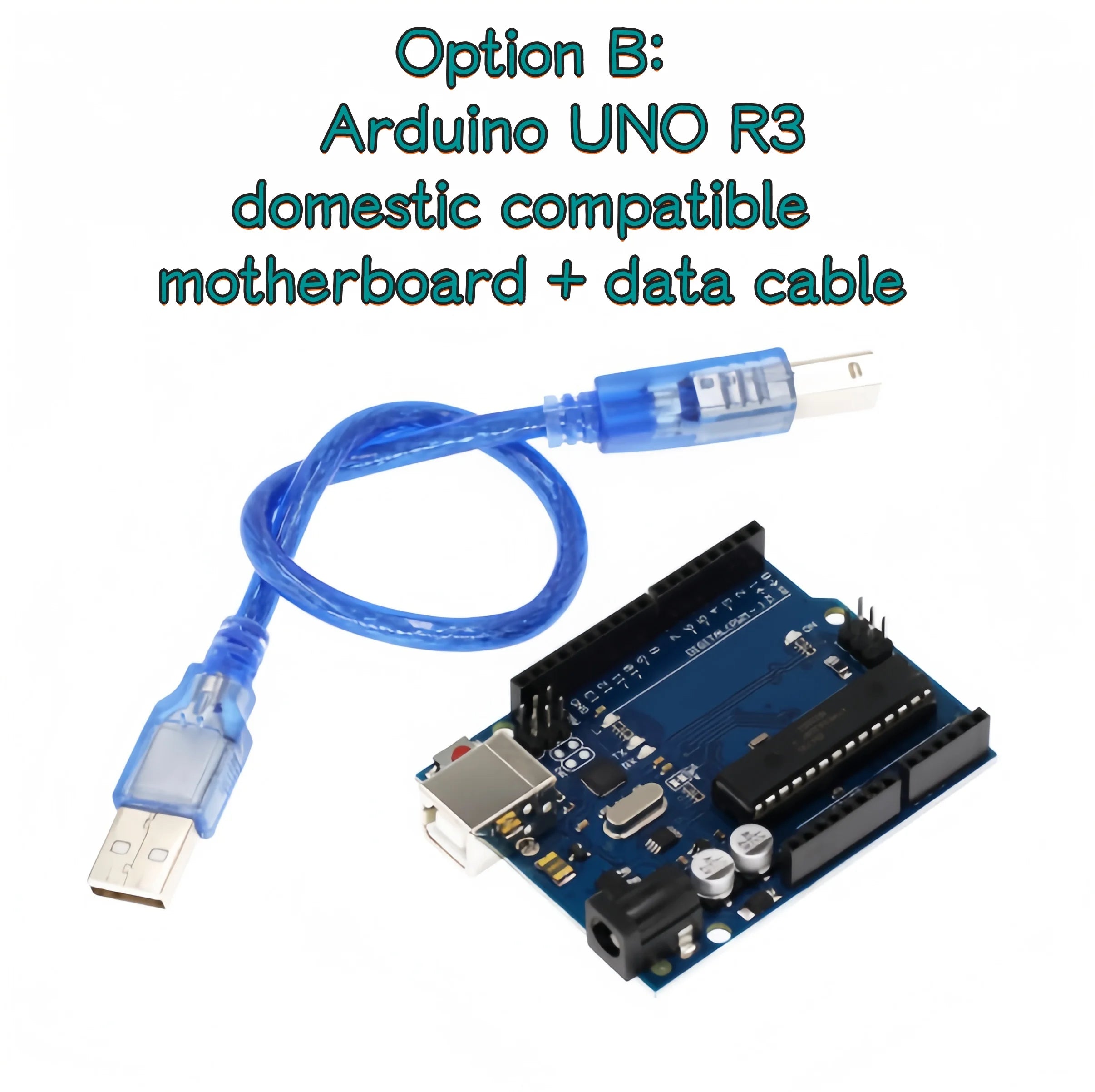 Arduino UNO R3 Italian original development board. Original MCU and Arduino UNO R3 domestic compatible version.