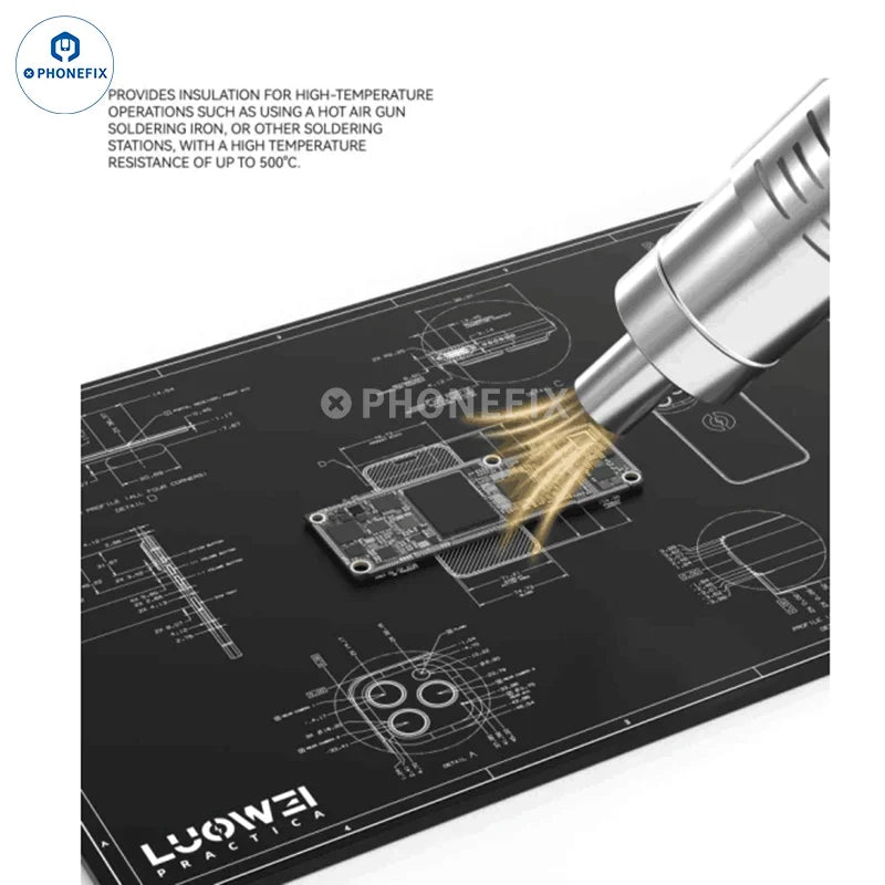 Anti-static ESD Soldering Silicone Mat Heat-Resistant Work Pad For Hot Air Gun Soldering Station Repair Desoldering Platform