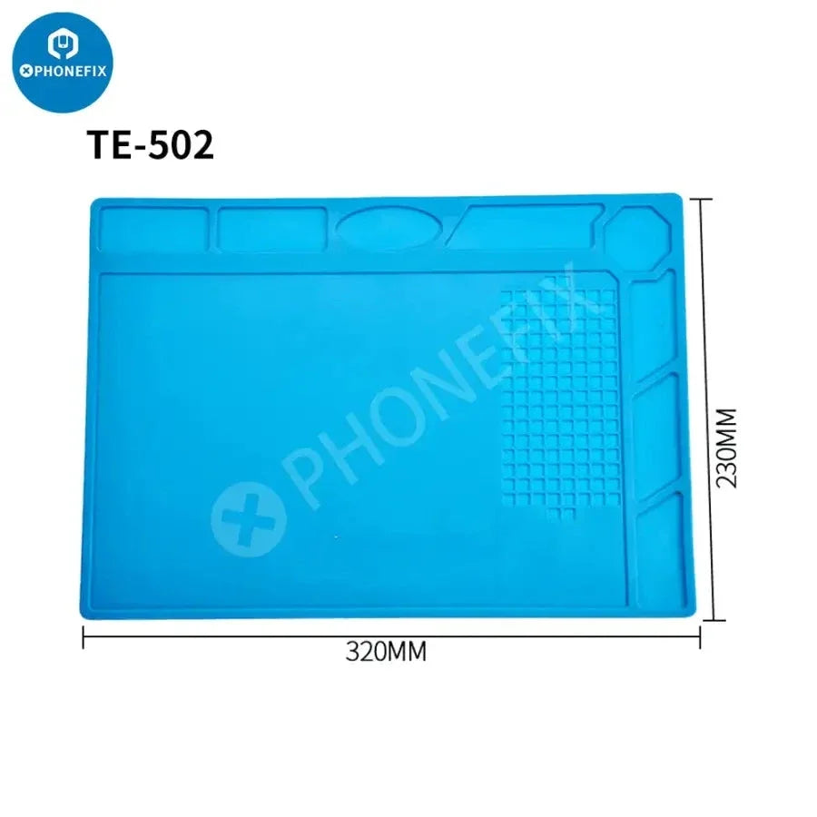 Anti-static ESD Soldering Silicone Mat Heat-Resistant Work Pad For Hot Air Gun Soldering Station Repair Desoldering Platform
