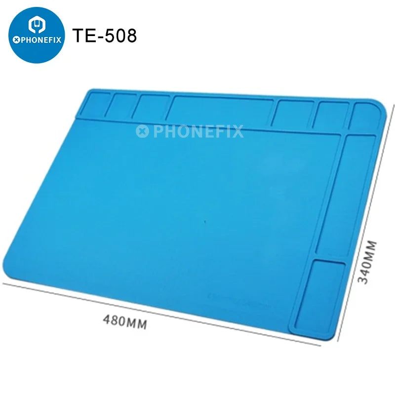 Anti-static ESD Soldering Silicone Mat Heat-Resistant Work Pad For Hot Air Gun Soldering Station Repair Desoldering Platform