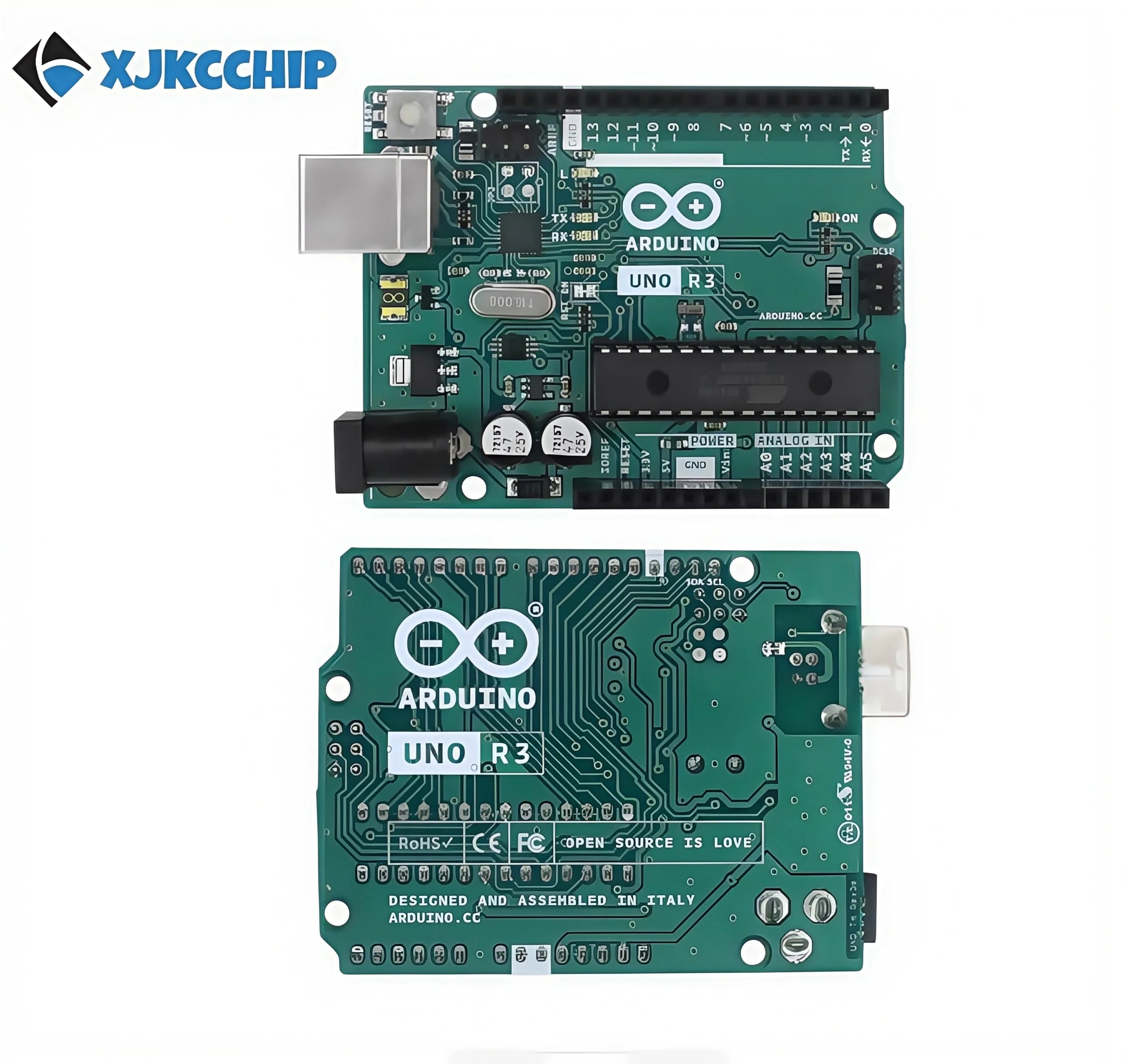 Arduino UNO R3 Italian original development board. Original MCU and Arduino UNO R3 domestic compatible version.